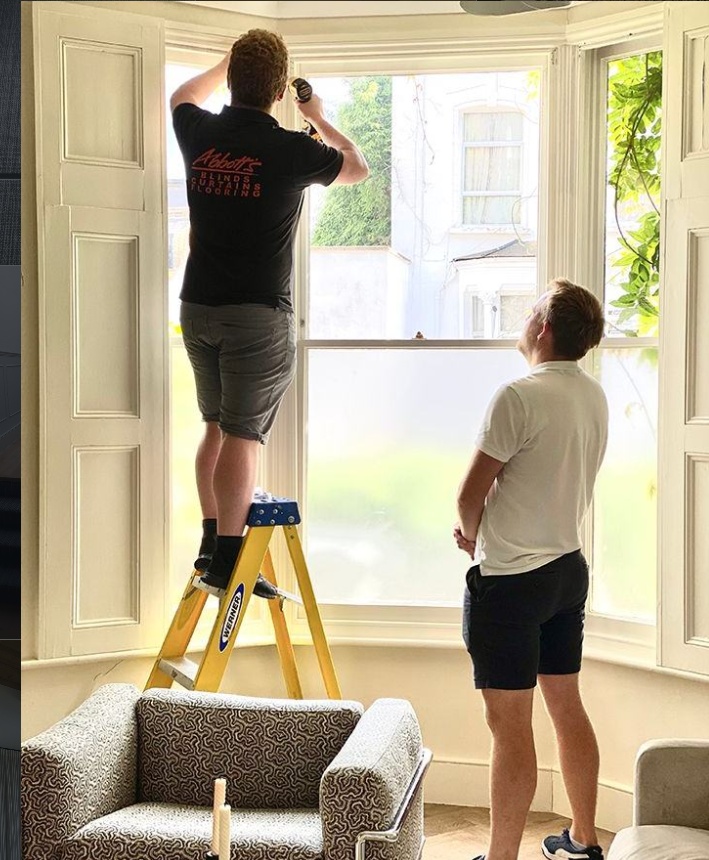 Blinds installation East London home interior