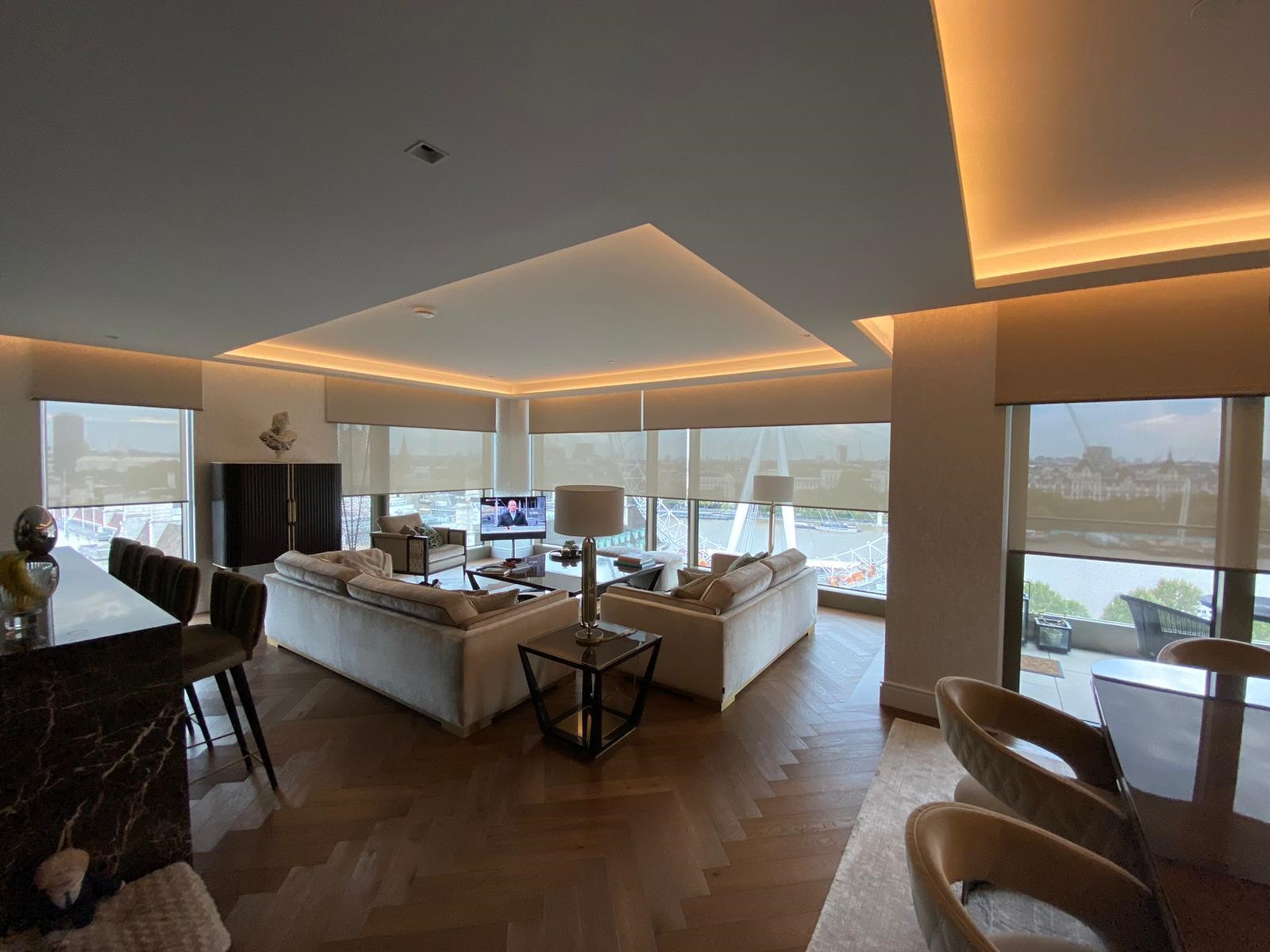 Picture of Elevating Luxury Living with Motorised Blinds in a Luxury London ...